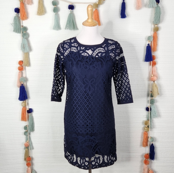LOFT Lace Petite Dress - Picture 1 of 5